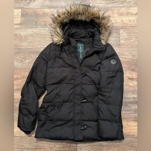 Ralph Lauren Insulated Black Puffer Jacket With Hood